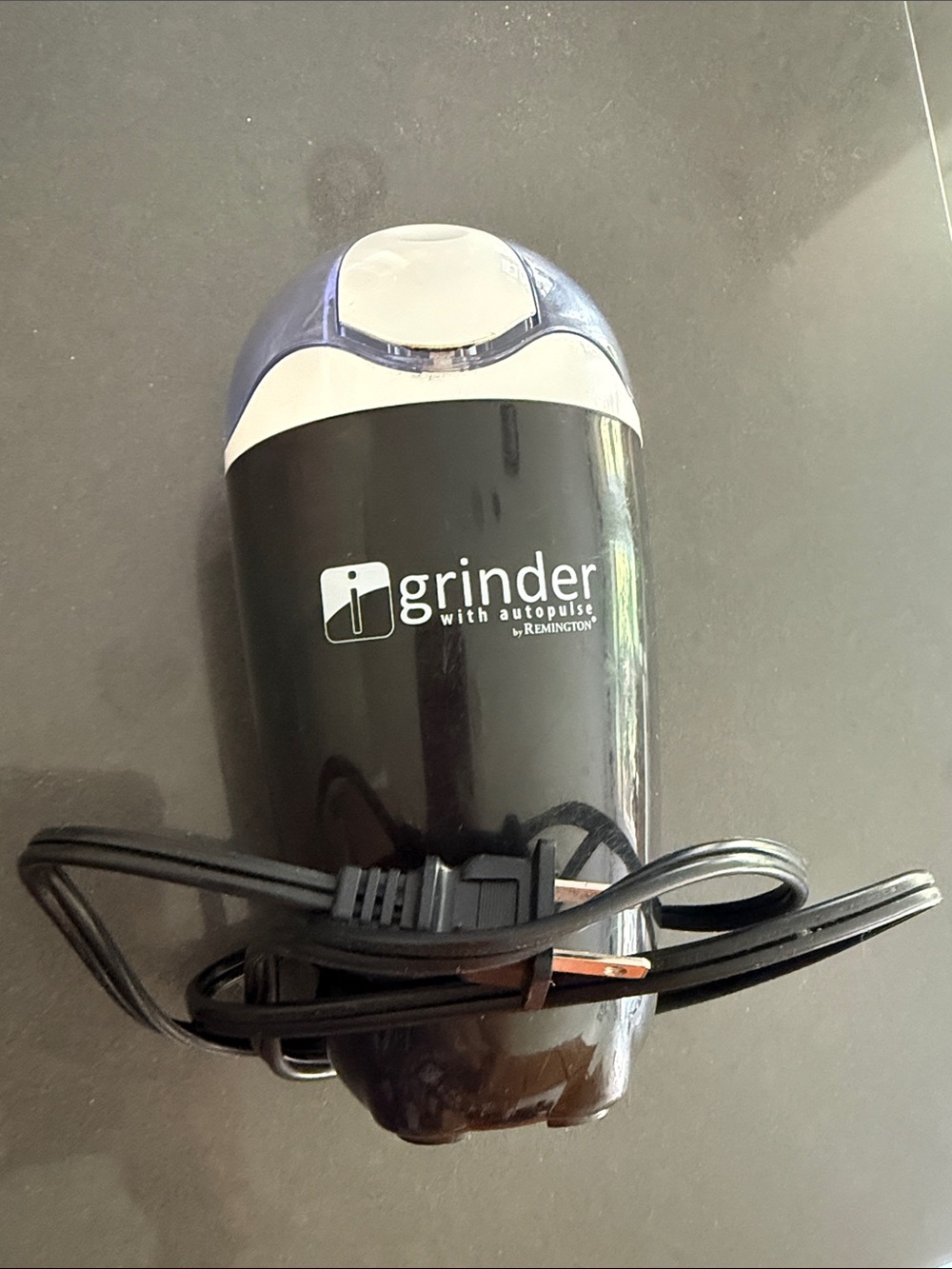 Remington Black & White iGrinder Electric Grinder w/Autopulse. Works, see video